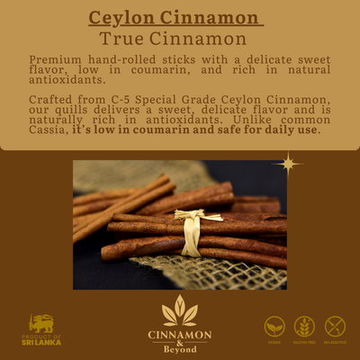 C5 Special Grade Ceylon Cinnamon Sticks 100g