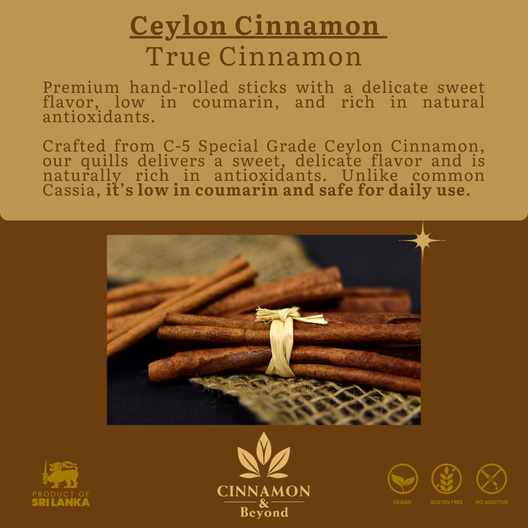 C5 Special Grade Ceylon Cinnamon Sticks 100g