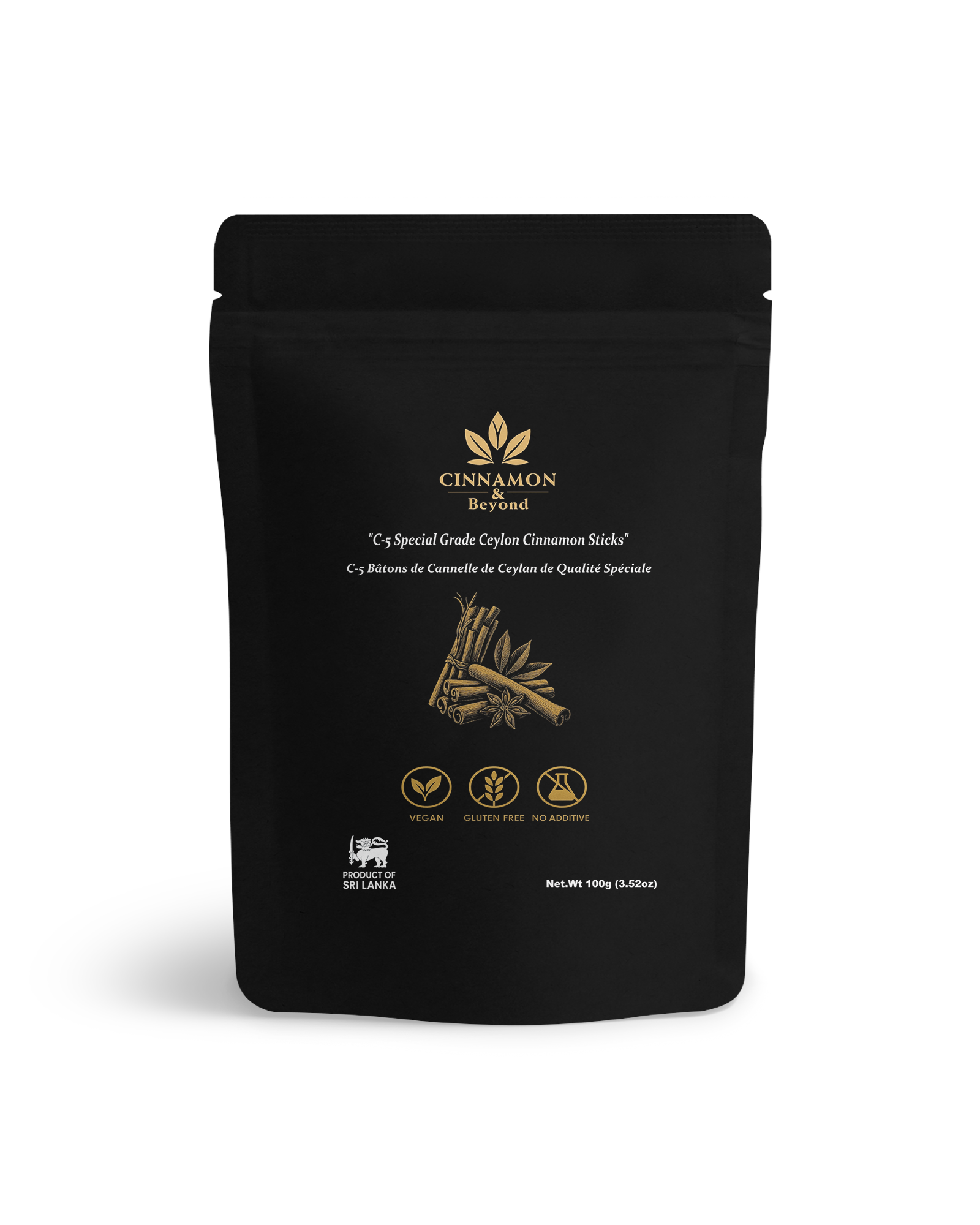 C5 Special Grade Ceylon Cinnamon Sticks 100g